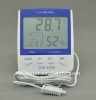 CTH-608A digital room thermometer & hygrometer with clock