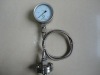 Capillary diaphragm seal pressure gauge