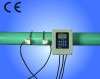 Clamp-on heat flow meter