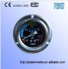 Colorful dial oil filled pressure gauge with flange