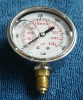 Crimped Ring 6J3 Silicone Oil Filled Pressure Gauge