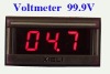 DC12V digital voltmeter for audio vechile 50x26mm
