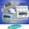 DIN rail watt hour meter