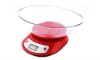 Dial kitchen scale with bowl