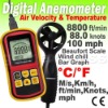 Digital Anemometer Wind Speed Meter Thermometer 0~45m/s