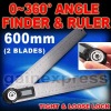 Digital Angle Finder Meter Protractor Ruler 360deg 600mm