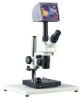 Digital Monocular stereo zoom microscope with LCD