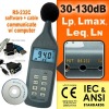 Digital Sound Level Meter 30~130 dB Decibel PC CD USB