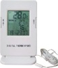 Digital Thermometer-Hygrometer w/probe & calendar