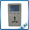 Digital plug in energy meter and socket