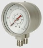 Double Bourdon system Differential pressure gauge