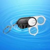 Double Lens Magnifier with LED White Light and Key Chain CY-011