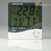 EI-High Precision & Big Screen LCD Digital Home Indoor Temperature Humidity Meter Thermometer With Alarm Clock LF-0750