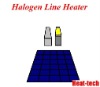 Evaluation test on solar panel by the Halogen Line Heater