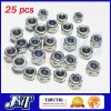 F01894 25 pcs M2 Nylon Insert Lock Hex Nuts