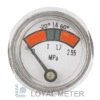 Fire extinguisher gas pressure gauge with EN3
