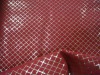 Flocking Waffle Pattern synthetic leather for bags
