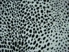 Flocking leopard synthetic leather for bags