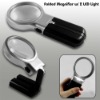 Folded type 3 x Magnifying Glass Pocket Magnifier w / 2 LED light