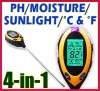 Four-in-one soil PH meter test humidity