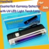 Free shipping Currency Detector----Blacklight Reactive Money Detector with Flashlight Watermark Checking