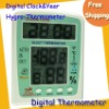 Free shipping Digital Thermometer--In/Outdoor Digital Hygrometer Thermometer-Digital Clock&year Hygro-Thermometer KT203
