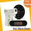 Free shipping Gun Alarm Clock--pistol target shooting alarm clock / lazy alarm clock Novelty Alarm Clock,Gun Clocks Novelty Toy