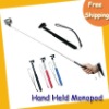 Free shipping Hand held monopod ---Hand held monopod extended from 22cm to 95cm