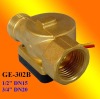 GE-302B Brass Water Flow Sensor Meter 3% Accuracy