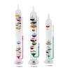 Galileo thermometer and glass barometer; Weather station