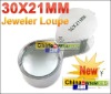 Glass Jeweler Loupe Lens Magnifier Magnifying 30 x 21mm