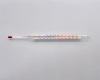 Glass thermometer enclosed