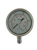 Glycerin filled pressure gauge and case welded with socket