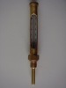 Gold metal industrial thermometer