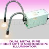 Gooseneck Fiber Optic Microscope Illuminator +Color Filters