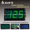 Green LED Display AC or DC Digital Voltmeter