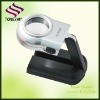 Handheld LED Reading Loupe Magnifier with 2AA
