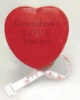 Heart-shaped PU Leather Measuring Tape