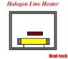 Heat source for instrument for analysis by the Halogen Line Heater
