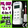 Heavy Duty pH, mV & Temperature Meter w/ auto buffer recognition