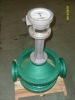 High temperature oil over gear flow meter