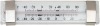 Horizontal freezer thermometer