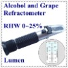 Hot Sale! Portable Hand-held Alcohol and Grape Refractometer RHW-25 ATC