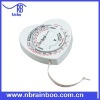 Hot selling top quality Noverty heart shape health BMI tape measure with scales and logo for medical promotion