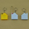 House shaped 1M mini tape measure with keychain holder