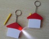 House shaped Multi-function key ring gift tape measure