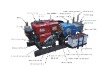 Hydro test machineLF-11/40,pipe pressure test machine,diesel engine pressure test pump