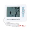 In/outdoor digital thermometer -hygrometer & clock