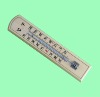 Indoor And Outdoor Wooden Thermometer