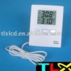 Indoor outdoor thermometer with 1.5 meter wire